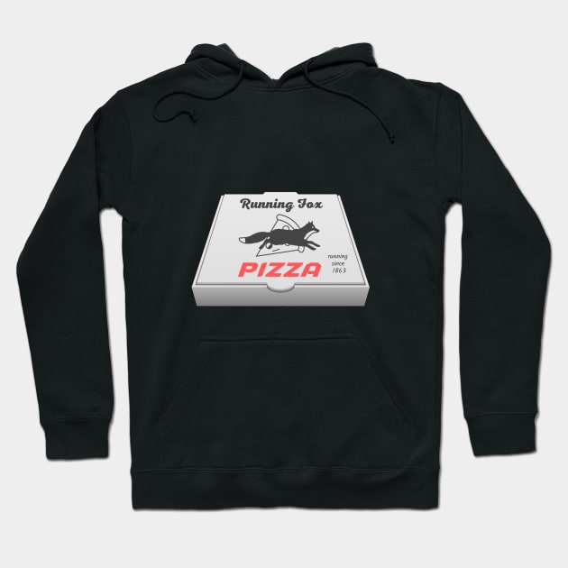 Running fox pizza Hoodie by Shirt Vibin